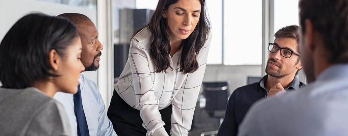 Empowered women  working together 