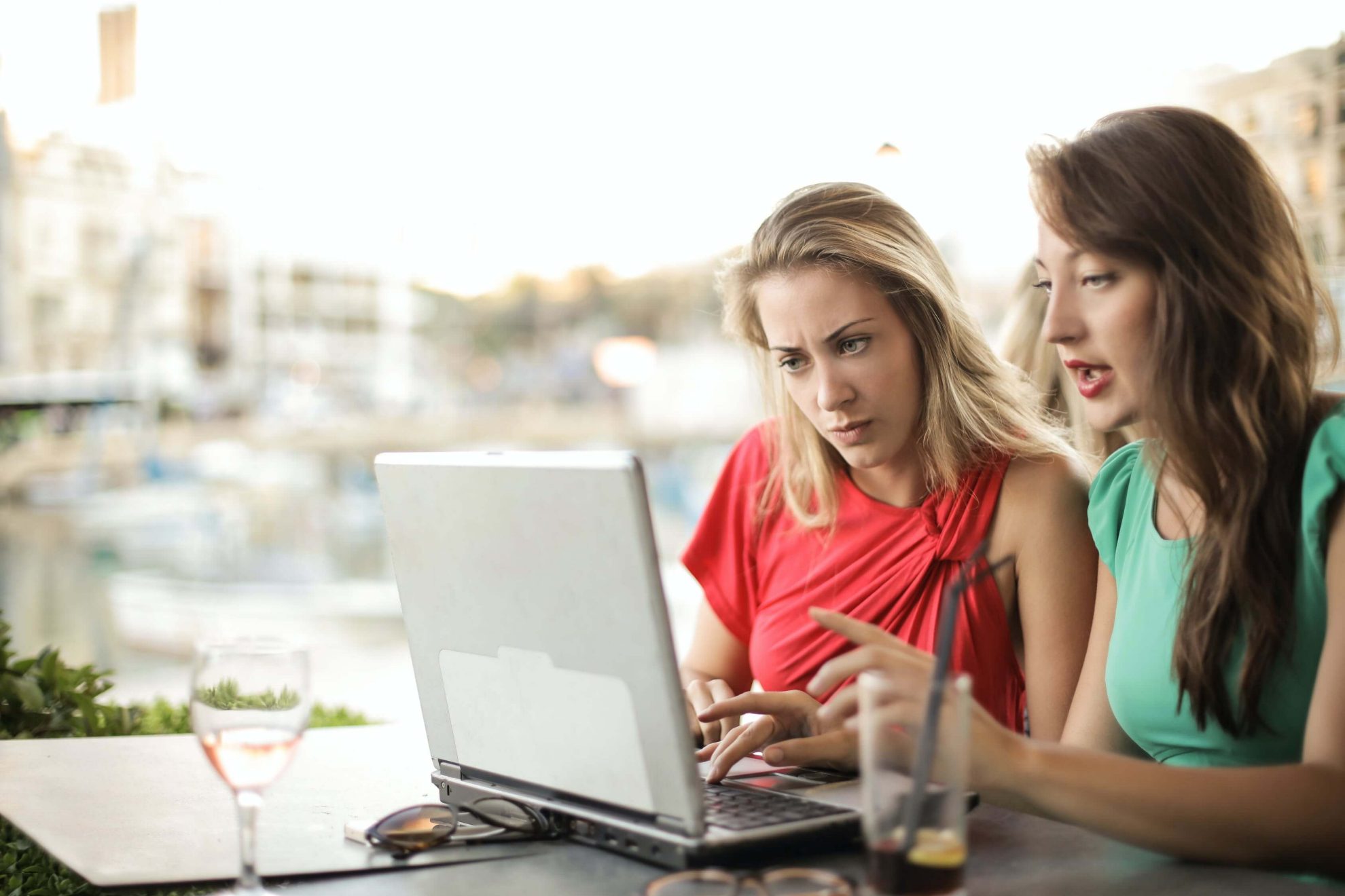 Women practising  study techniques