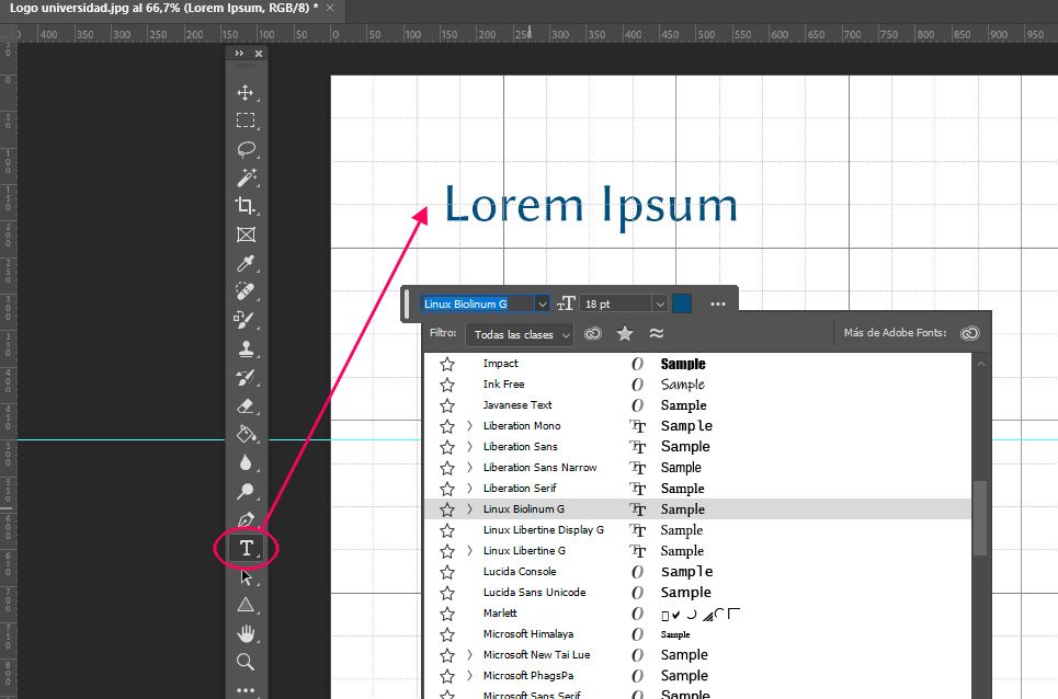 logotipo photoshop