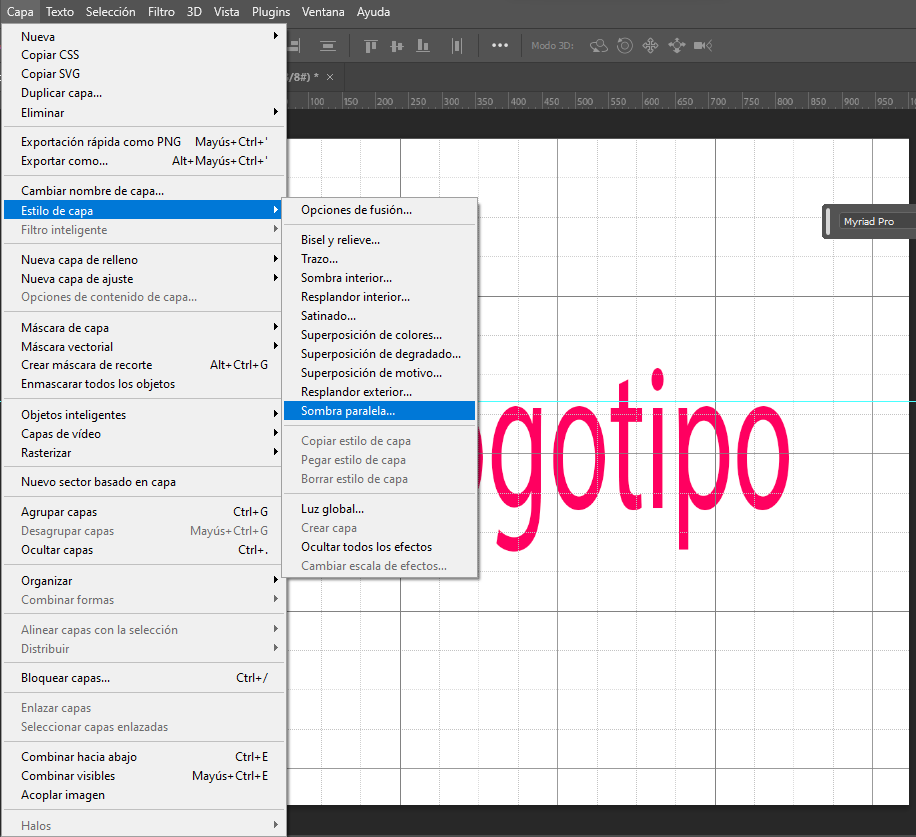 logotipo photoshop